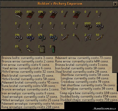 Archery shop