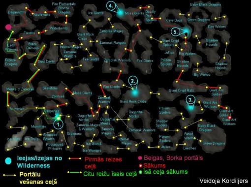 Chaos Tunnels map Chaos Tunnels map